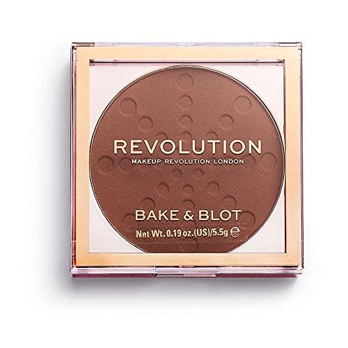 Image of Makeup Revolution Bake & Blot Setting Powder - Deep Dark