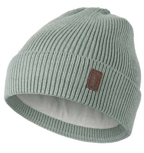 Image of Wmcaps Beanie for Men, Stretchy Soft Cuffed Wooly Beanie with Thick Warm Lining, Unisex Classic Winter Hat, Gifts for Women/Men/Her/Him/Dad(Tender Greens)