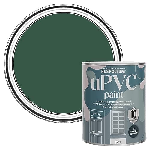 Image of Rust-Oleum Green uPVC Door and Window Paint in Matt Finish - The Pinewoods 750ml