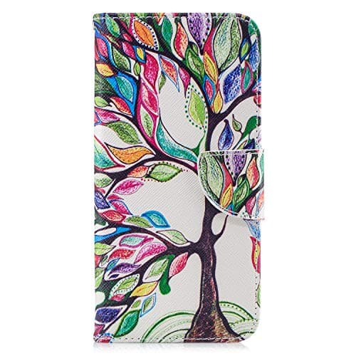 Image of for iPhone SE 2020 Case, iPhone 7 8 Case Shockproof Slim PU Leather Flip Pouch Wallet Phone Silicone Cover with Magnetic Stand Card Holder Slot Protective Smartphone Cases The Tree of Life