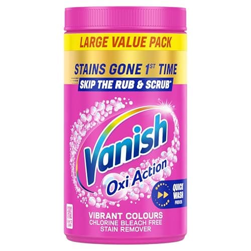 Image of Vanish Gold Oxi Action Stain Remover Powder for clothes, 1.41kg, No Pre-Treat Needed, Safe on Colours & Whites