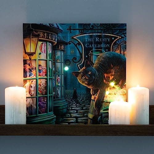 Image of The Rusty Cauldron Light Up Canvas Plaque by Lisa Parker