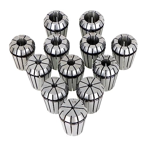 Image of ER25 Spring Collet Set - 12 Pcs ER-25 Collet Chuck for CNC Milling Lathe Tool Workholding Engraving Machines Collets