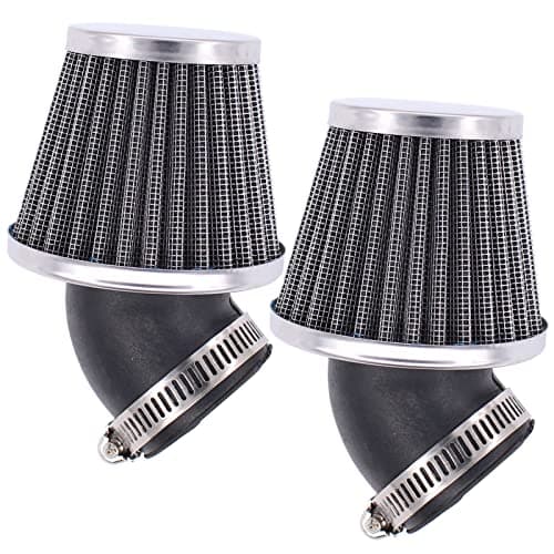 Image of HouYeen Universal 40mm Air Filter 45 Degree for 50 110 125 140CC ATV Pit Dirt Bike Motorcycle Black Pack of 2