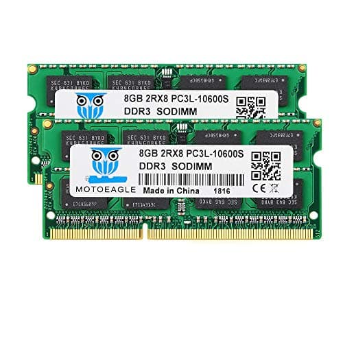 Image of DDR3 1333 SODIMM 16GB Kit (8GBx2) PC3 10600S 8GB DDR3L 1333MHz 2Rx8 PC3-10600 204-pin 1.35V/1.5V Laptop Memory