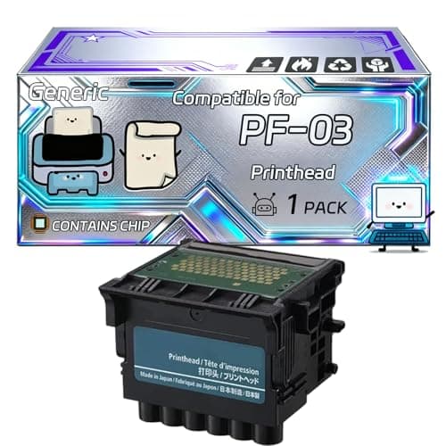 Image of PF-03 Printhead Compatible for Canon imagePROGRAF 810 810 8000S 8000 720 710 700 6100 6200 610 Printers, With Chip, 100000 Pages, Vibrant Colours (1 Pack Black)