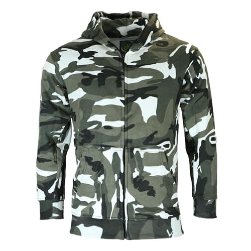 Image of Adults Camo Combat Zip Hoodies - Urban Camo,Size -M
