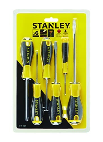 Image of STANLEY STHT0-60208 Essential Screwdriver Set - Yellow (6-Piece)