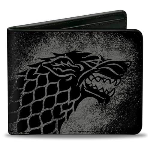 Image of Wallet Bifold PU Game of Thrones House Stark Sigil Winter is Coming, Game of Thrones, 4.0" x 3.5"