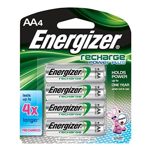 Image of Energizer Recharge Power Plus AA 2300 mAh Rechargeable Batteries, Pre-Charged, 4 count Size: 4 Count, Model: NH15BP4, Gadget & Electronics Store