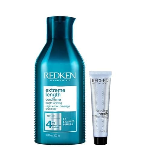 Image of Redken DUO Extreme Length Conditioner 300ml and MINI Extreme Length Conditioner 30ml