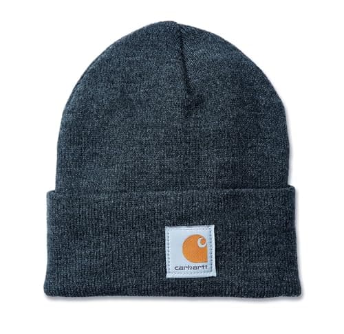 Image of Carhartt Men's Knit Cuffed Beanie, Coal Heather, OS