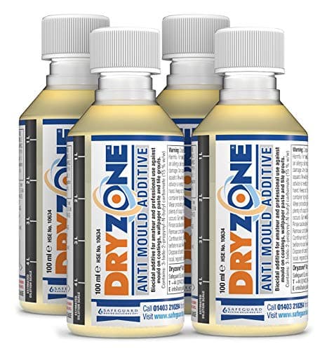 Image of 4 x Dryzone Anti-Mould Additive 100ml Concentrate to Make 20L of Emulsion, Vinyl, Silk or Matt Paint (4)