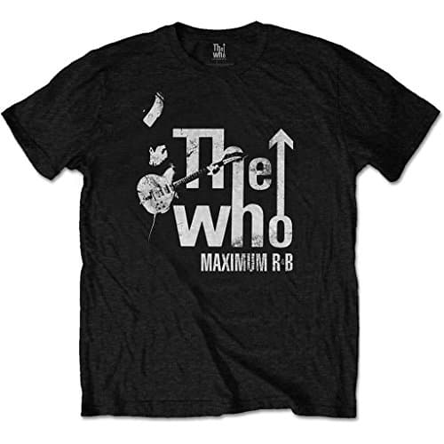 Image of Rock Off The Who 'Maximum R&B Distressed' T-Shirt (Large) Black