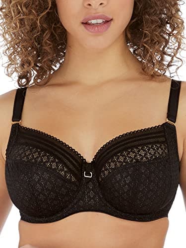 Image of Freya Viva Lace Side Support Bra Lace Noir Black 32E