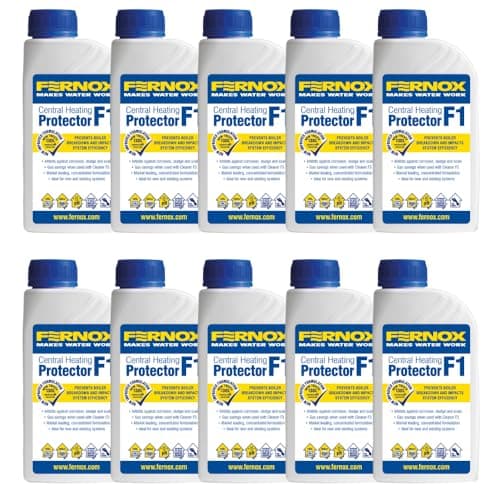 Image of 10 x Fernox F1 Protector 56599 500ml Central Heating Inhibitor Multipack
