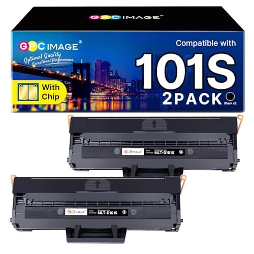 Image of GPC Image MLT-D101S Black Toner Cartridge Compatible for Samsung MLT D101S MLT-D101S Toner for Samsung ML-2160 ML-2165 ML-2165W SCX-3405W SCX-3405 ML-2168 ML-2162 SF-760P SCX-3400 (Black, 2-Pack)