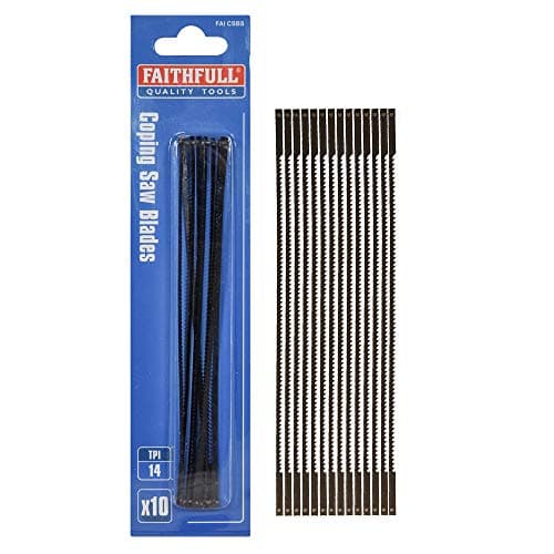 Image of Faithfull CSBS 14tpi 1 x 10 Singles Coping Saw Blades Wood