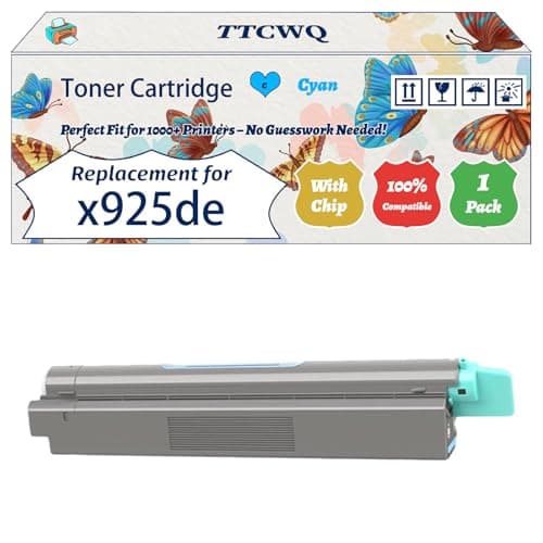 Image of Compatible for Lexmark x925de Toner Cartridge Work for Lexmark C925de C925dte X925de Printers, with Chip, High Yield 8500 Pages, High-Definition Printing (1 Pack Cyan)