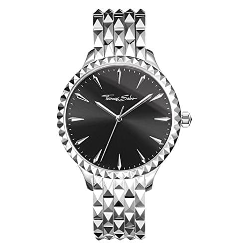 Image of Thomas Sabo Women Women’s Watch Rebel at Heart Women Stainless Steel, Stainless Steel Silver-Coloured WA0319-201-203