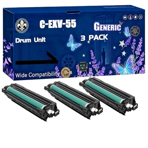 Image of C-EXV-55 Drum Unit Compatible for Canon IR Advance C256i DX C257 DX C357i C356i DX C257i DX C357P C356P DX C357 Printers, Black High Yield 45000 Pages Printer Accessories (3 Pack Black)