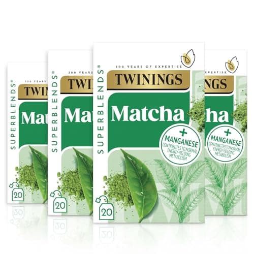 Image of Twinings Superblends Super Green Matcha, 4 x 20 Tea bags