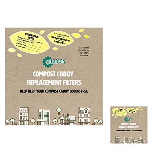 Image of Compost Caddy Spare Filters - Suitable for the Typhoon Vintage, Hudson & Henrik caddies - (2x 2pk - Total 4 filters)