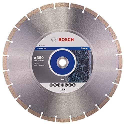 Image of Bosch Professional 1x Diamond Cutting Disc Standard for Stone (for Concrete, Stone, Granite, Ø 350 x 20/25,40 x 3,1 x 10 mm, Accessories for Table Saws, Petrol Saws)