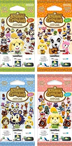 Image of Nintendo Animal Crossing Amiibo Cards - Series 1-4 - Set of 4 - 12 Cards in Total