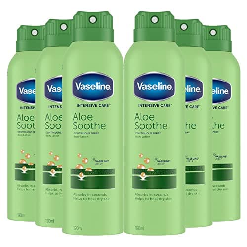 Image of Vaseline Intensive Care Aloe Soothe Moisturiser Lotion, 190 ml, Pack of 3