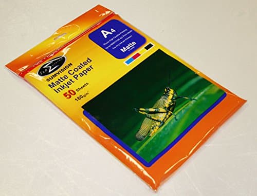 Image of Sumvision Photo Picture Photograph Paper A4 180gm Matte Photo Paper Premium Professional Matte Finish Inkjet Printable Photo Paper 50 Sheet Pack