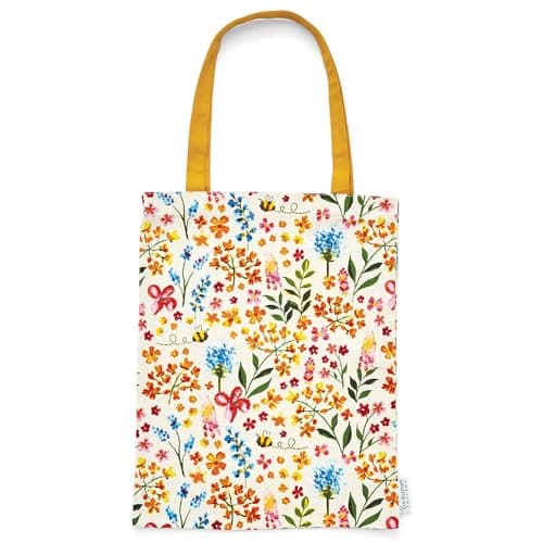 Image of Cooksmart British Designed Tote Bag | Tote Bags With Handles Great For On The Go | Eco Friendly Option For Shopping Bags - Bee Happy
