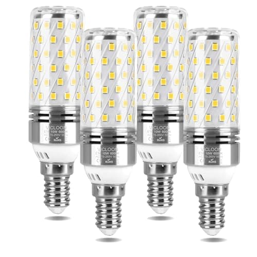 Image of Vicloon E14 LED Corn Bulbs,4 Pcs LED Corn Screw Bulbs,100W Incandescent Bulb Equivalent,6000K Cool White,360° Beam Angle,1300Lm No Flicker No Dimmable,Home Lighting,AC 175-265V