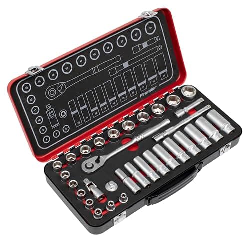 Image of Sealey Premier Platinum 3/8" Sq Drive Socket Set - AK7922