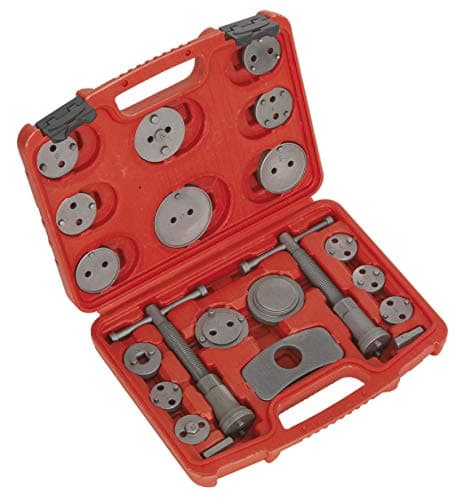 Image of Sealey VS0282 Brake Piston Caliper WIND BACK TOOL KIT LH + RH Thread - 21Pc