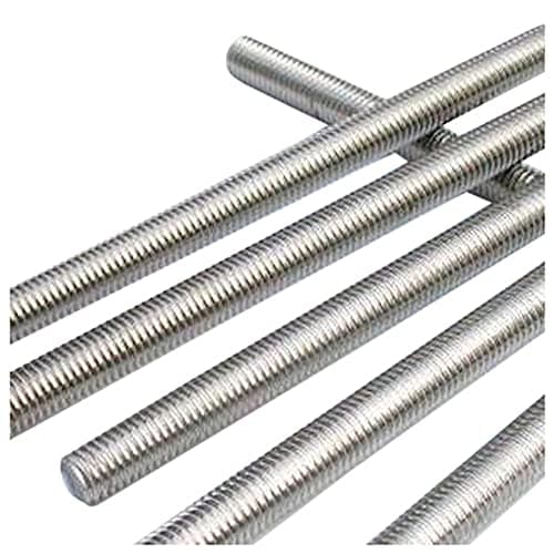 Image of Merriway BH03017 Fully Threaded Studding Rod Bar, M10 x 300mm, Bright Zinc Plated Steel