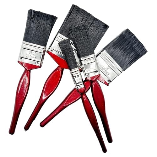 Image of kanta Paint Brush Set | 5 Soft Bristle Brushes in Assorted Sizes | No Loss of Bristle Design for Decorating | Small Medium Large Brushes | Crafting & DIY Paintbrush | Smooth Professional Finish