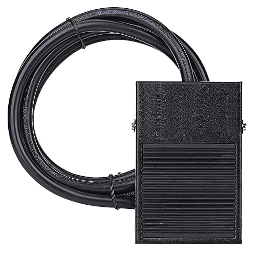 Image of Gebildet 12V-24V-48V-220V/5A Momentary Nonslip Foot Pedal Switch SPDT NO NC Handsfree Metal Foot Switch with 1M Cable