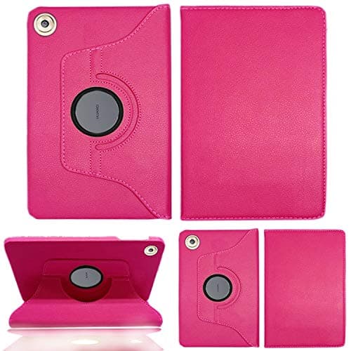 Image of Huawei MediaPad M3 Lite 10 Case Cover, Premium PU Leather Cover Stand Protective Folio Case for Huawei MediaPad M3 Lite 10-Inch IPS Tablet (Pink)