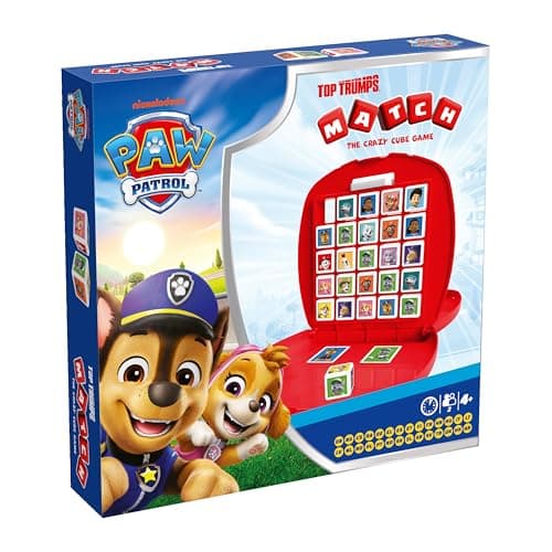 Image of Top Trumps Paw Patrol Match Board Game 4 Years Plus - Match Game 2 Players - Games for Children - Logic Board Game - Children's Games