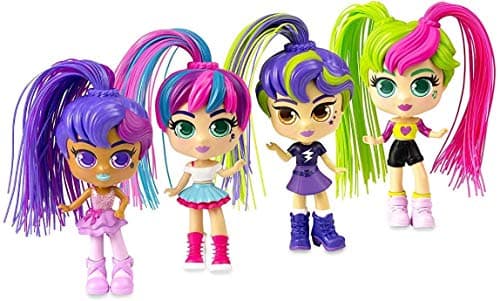 Image of CURLIGIRLS Curli Girls 82082 Single Pack by Silverlit, Hairdressing Dolls, Magic Hair, Includes Accessories, 1 x Doll, 15 cm, Colourful, from 3 Years