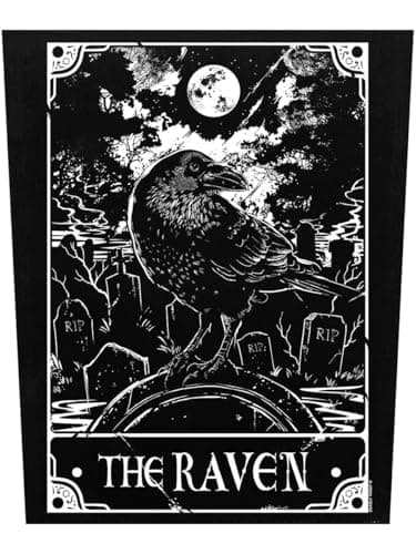 Image of Deadly Tarot The Raven Back Patch
