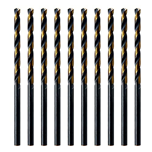 Image of MAXTOOL No.50 10pcs Identical Jobber Length Drills Dia 0.070" HSS M2 Twist Drill Bits Wire Gauge Gage Numbered Straight Shank Drills; JBN02H10R50P10