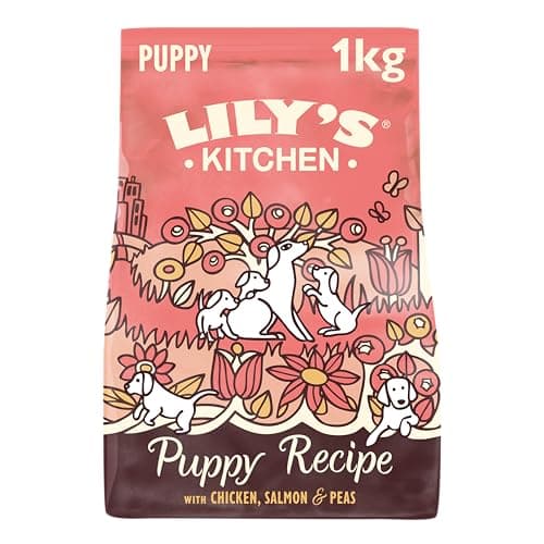 Image of Lily's Kitchen Made with Natural Ingredients Puppy Dry Dog Food Chicken, Salmon & Peas Grain-Free Recipe 1kg