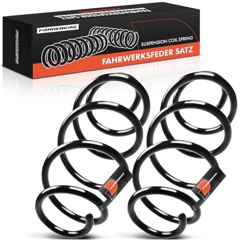 Image of Frankberg 2x Coil Spring Front axle Compatible with T.i.g.u.a.n 5N 2007-2018 C.a.d.d.y IV SAA SAH 2015-2021 Replace# 5N0411105R