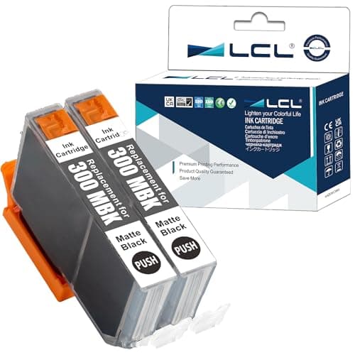 Image of LCL Compatible Ink Cartridge PFI-300 PFI-300MBK (2Pack Matte Black) Replacement for Canon imagePROGRAF PRO-300