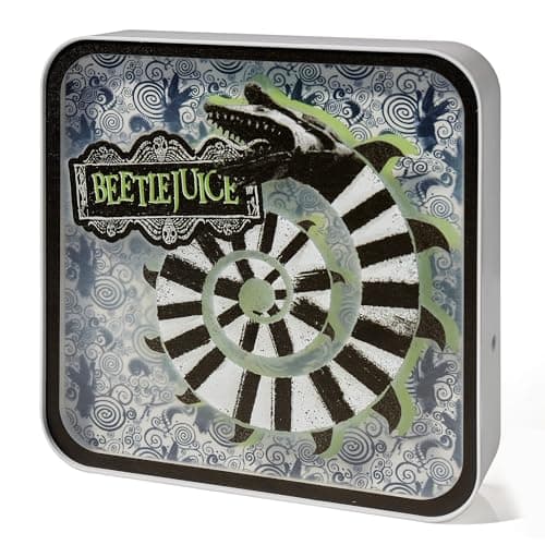 Image of Numskull Official Beetlejuice Acrylic Logo Desk Lamp Wall Light for Bedroom, Office, Home, Study, Work - Official Beetlejuice Merchandise
