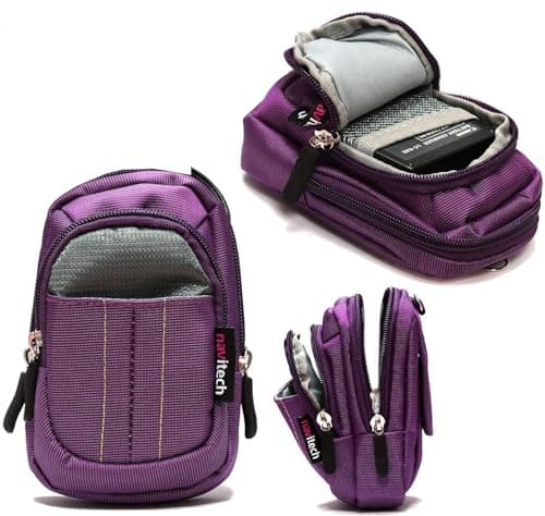 Image of Navitech Purple Compact Camera Case Compatible with Sony ZV-1 II Compact Vlogger Camera