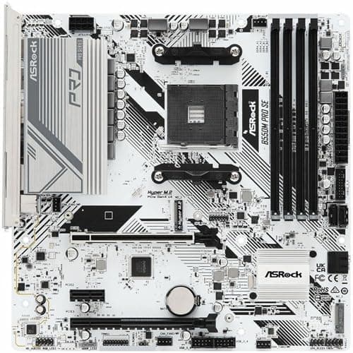 Image of ASRock - B550M PRO SE - ASRock B550M Pro SE Gaming Desktop Motherboard - AMD PRO565 Chipset - Socket AM4 - Micro ATX - Ryzen 5, Ryzen 3 Processor Supported - 128 GB DDR4 SDRAM Maximum RAM - DIMM,