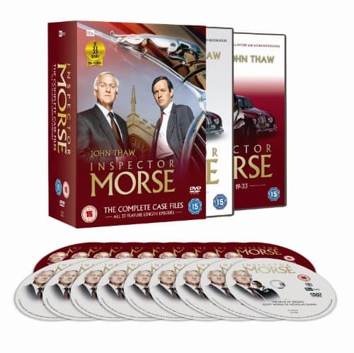 Image of Inspector Morse Classic ITV TV Detective Series Complete Collection: Season 1, 2, 3, 4, 5, 6, 7, 8, 9, 10, 11 and 12 + Extras (18 Discs) Boxset